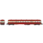 R37_HO41261-R37 HO41261 Remorque d'autorail ZR ABDX 17207, remorque pilote, 1ère/2ème classe, SNCF, rouge et crème, toit rouge, ep. IV