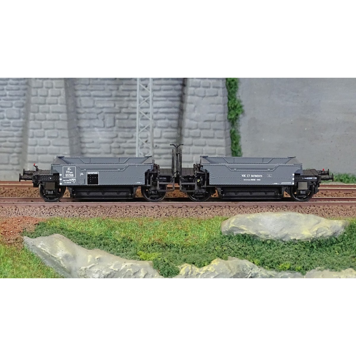 R37 HO43100 Coupling of ballast wagons, VVsuw 953118, AL, ep. II - ...