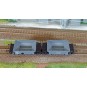 R37_HO43100-R37 HO43100 Coupling of ballast wagons, VVsuw 953118, AL, ep. II