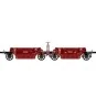 R37_HO43101-R37 HO43101 Coupling of ballast wagons, VTswf2 8956-55, PLM, ep. II