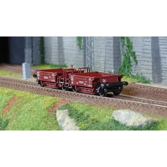 R37_HO43101-R37 HO43101 Coupling of ballast wagons, VTswf2 8956-55, PLM, ep. II