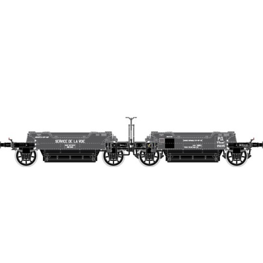 R37_HO43102-R37 HO43102 Coupling of ballast wagons, VVsuwf2 252315, PO, ep. II