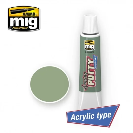 Mastic de rebouchage - Acrylique (20ml) Mig AMMO - MIG Jimenez A.MIG-2039 - 1 A.MIG-2039-Mastic de rebouchage - Acrylique (20ml) Mig - A.MIG-2039