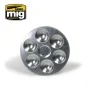 A.MIG-8008-Mig 6-Compartment Aluminum Paint Palette - A.MIG-8008