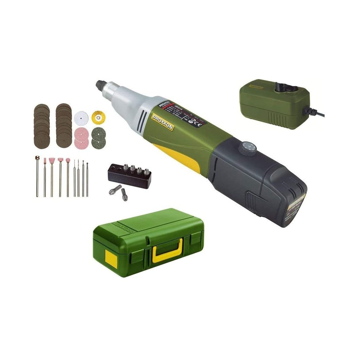 IBS/A - Grinder - cordless industrial drill + charger + Proxxon bat...