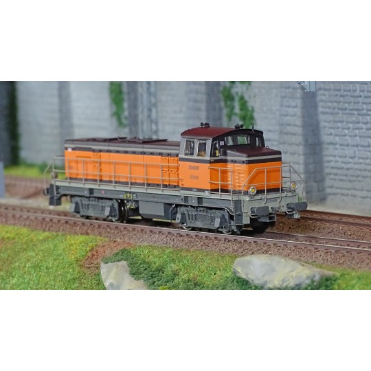 JM-010.S-Ree Access JM010S Locomotive diesel BB 63568, Livrée Arzens Orange 435, logo nouille, SNCF, digitale sonore