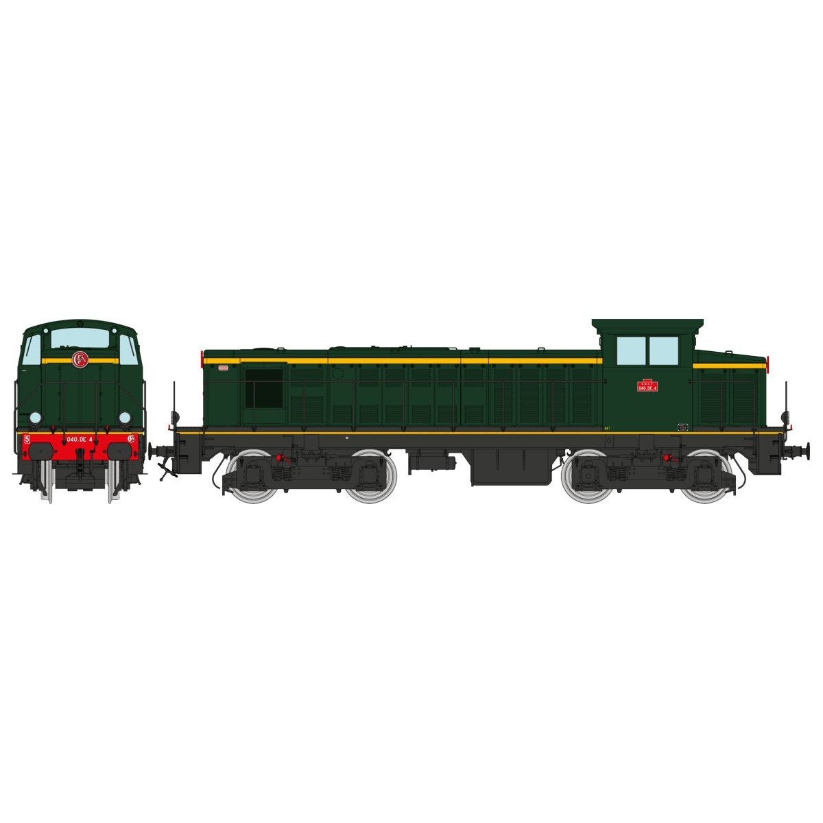 Ree Access JM012S 040 DE 4 diesel locomotive, original livery, embo...