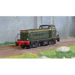 Ree Access JM012S Locomotive diesel 040 DE 4, Livrée d'origine, plaques en relief, SNCF, digitale sonore Ree Modeles JM-012.S - 