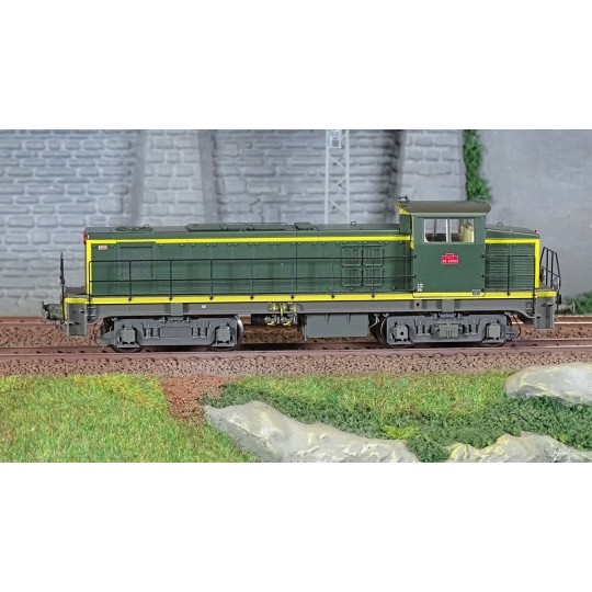 JM-014-Ree Access JM014 BB 63010 diesel locomotive, Green livery 301, embossed plates, SNCF