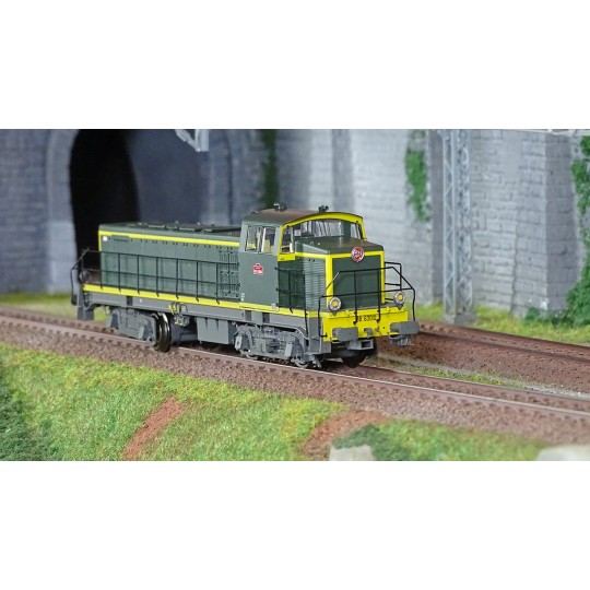 JM-014-Ree Access JM014 Locomotive diesel BB 63010, Livrée vert 301, plaques en relief, SNCF