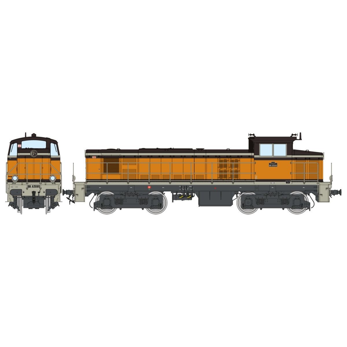 Ree Access JM015S BB 63095 diesel locomotive, Arzens Chamois 432 li...