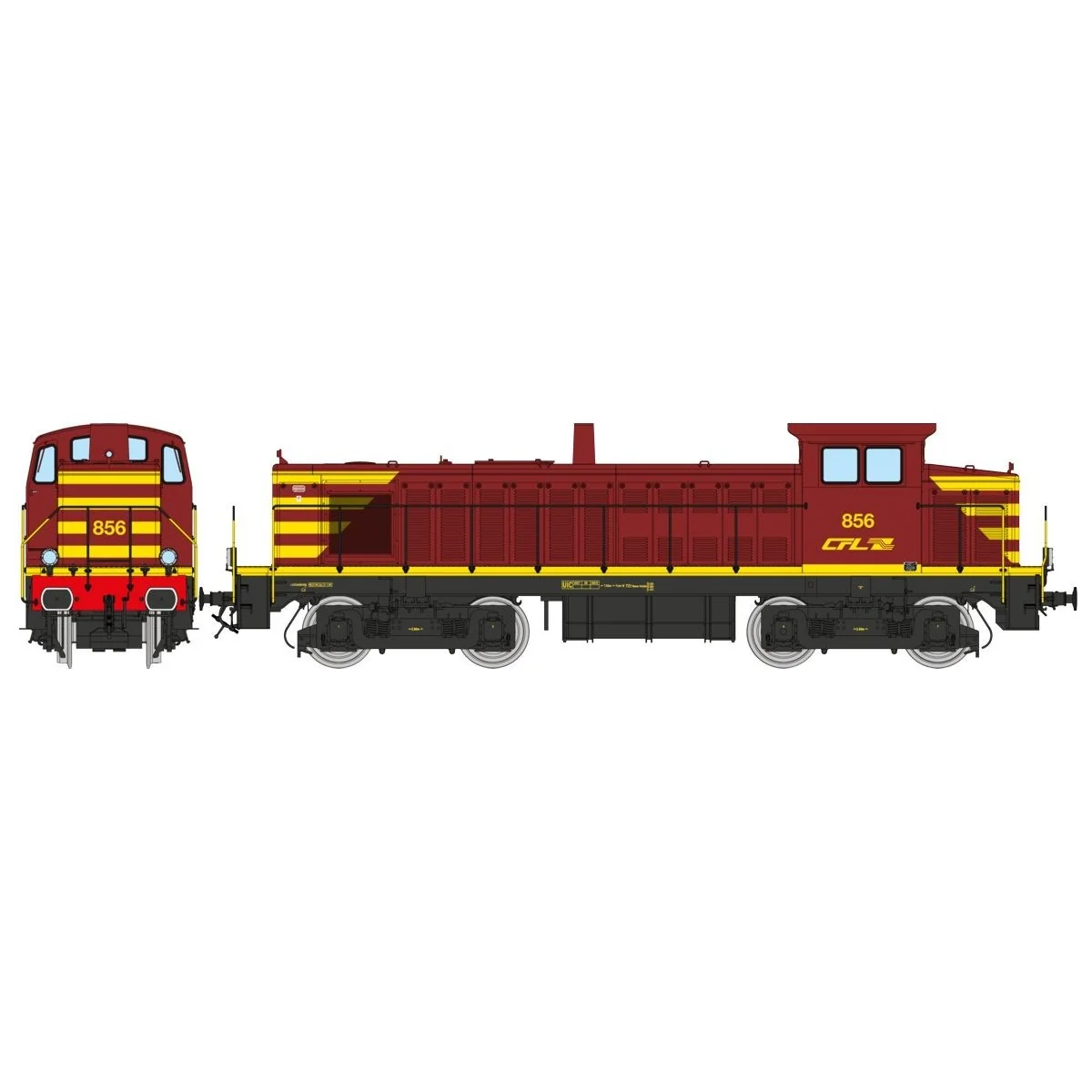Ree Access JM016S 858 diesel locomotive, 5000 L fuel tank, CFL, dig... Ree Access JM016S 858 diesel locomotive, 5000 L fuel tank, CFL, dig...