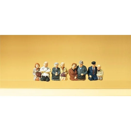 Preiser 10387 figures, seated passengers Preiser_10387-Preiser 10387 figures, seated passengers