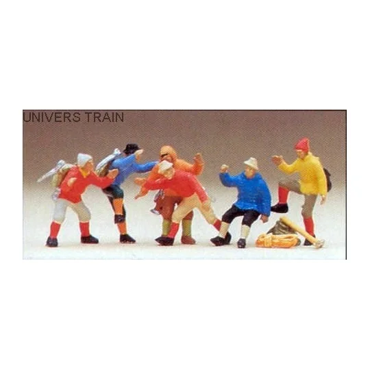 PREISER_14082-Preiser 14082 Personnages, alpinistes
