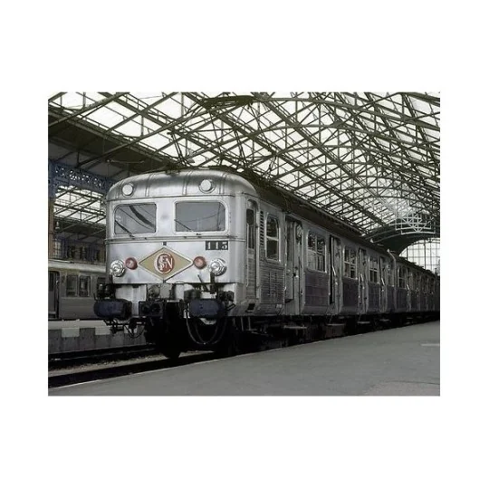 Mistral_28-01-G008-Mistral 28-01-G008 Autorail Z 5100 + remorque ZR 25100 + voiture pilote ZRx 15100 - 1974, SNCF, GR+, digital sonore