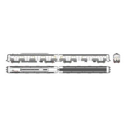 Mistral 28-01-G009 Railcar Z 5100 + Driving Car ZRx 15100 - 1985, S...