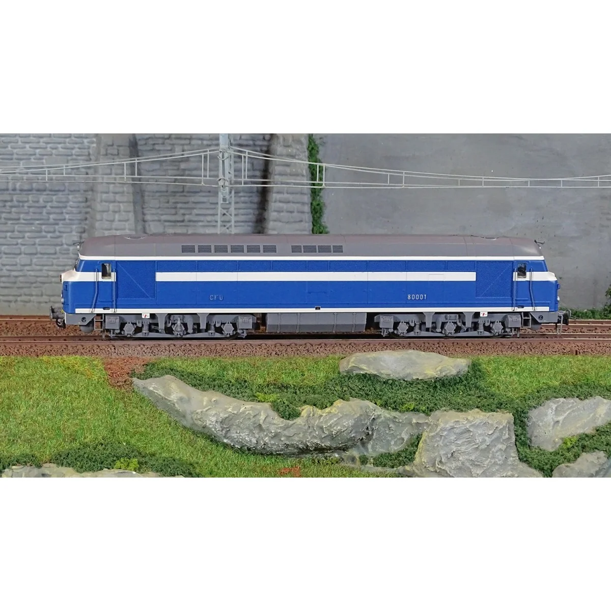 Mistral 25-01-G002 CC 80001 Belphégor diesel locomotive, SNCF, Dark...