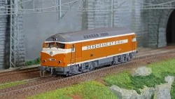 Mistral 25-01-G003 Locomotive diesel CC 80001 Belphégor, SNCF, Orange/Blanc Toit Noir, Desquenne et Giral, digital sonore Mistra