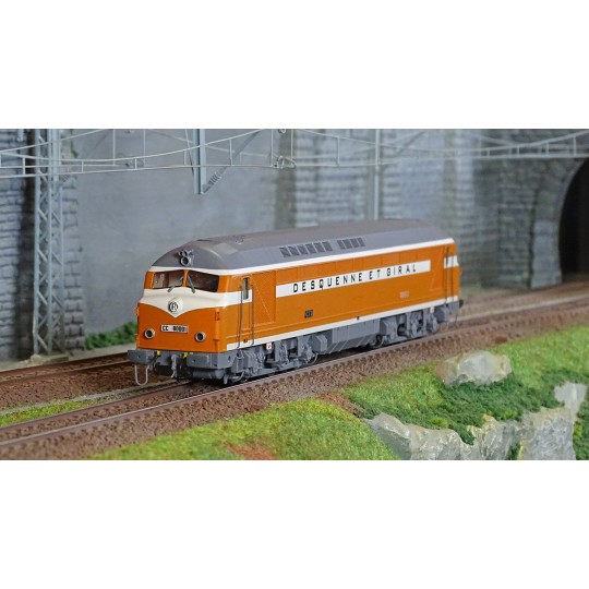 Mistral_25-01-S003-Mistral 25-01-S003 CC 80001 Belphégor diesel locomotive, SNCF, Orange/White Black Roof, Desquenne and Giral