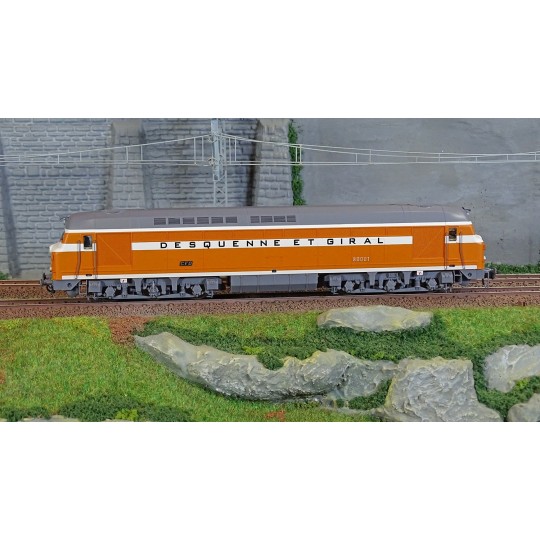 Mistral_25-01-S003-Mistral 25-01-S003 CC 80001 Belphégor diesel locomotive, SNCF, Orange/White Black Roof, Desquenne and Giral