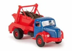 Sai 2666.2 Berliet GLR 8 rigid truck (1949-1963), blue/red, with sc...