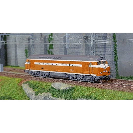 Mistral_25-01-S003-Mistral 25-01-S003 Locomotive diesel CC 80001 Belphégor, SNCF, Orange/Blanc Toit Noir, Desquenne et Giral