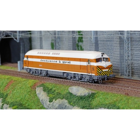 Mistral_25-01-S004-Mistral 25-01-S004 Diesel locomotive CC 80001 Belphégor, SNCF, Orange/White White Roof, Desquenne and Giral
