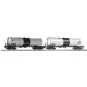 Piko_97306-Piko 97306 Set of 2 bogie tank wagons, SNCF, Millet - Total