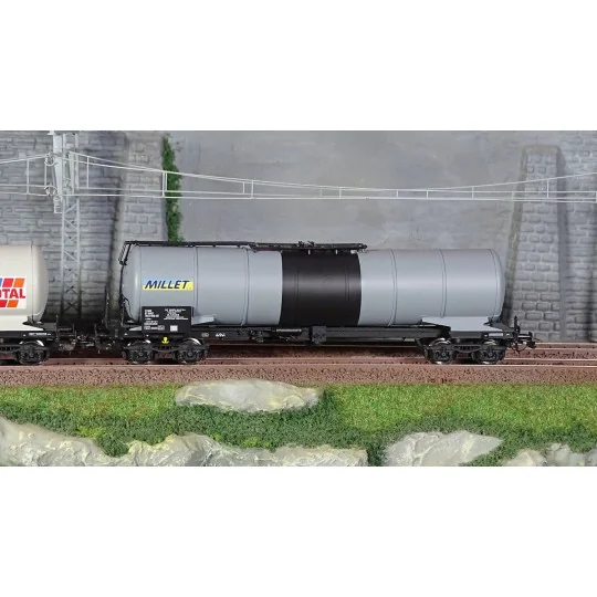 Piko_97306-Piko 97306 Set of 2 bogie tank wagons, SNCF, Millet - Total