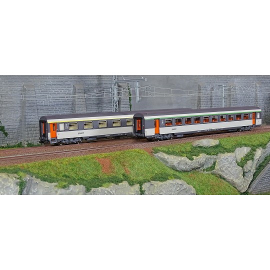 Piko_97309-Piko 97309 Set of 2 Corail VU passenger cars, 1st class, 2nd class, SNCF