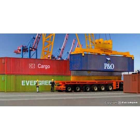 Kibri 10922 Set of six 40" containers - Kibri_10922 Kibri_10922-Kibri 10922 Set of six 40" containers - Kibri_10922