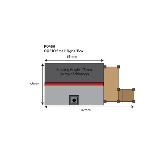 Metcalfe PO430 Maquette, Petit poste de signalisation Metcalfe MET-PO430 - 5 MET-PO430-Metcalfe PO430 Maquette, Petit poste de signalisation