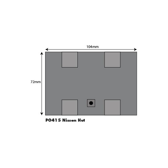 MET-PO415-Metcalfe PO415 Maquette, Cabane Nissen