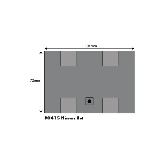 MET-PO415-Metcalfe PO415 Model Kit, Nissen Hut