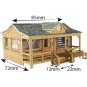 MET-PO410-Metcalfe PO410 Maquette, Cabane, chalet en bois