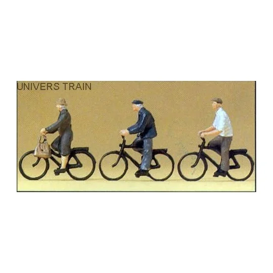 PREISER_10333-Preiser 10333 figures, cyclists - PREISER_10333