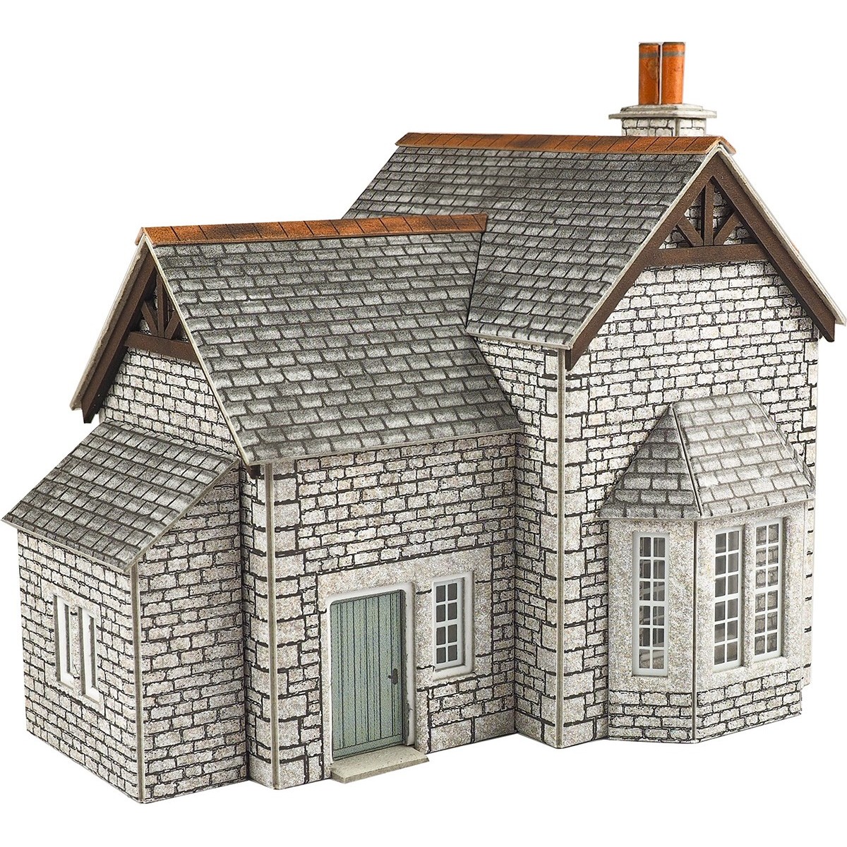 Metcalfe PO258 Model Kit, Small Gardener's House, Stone