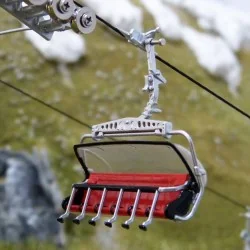 Jaegerndorfer 82200 Ski lift, Red chairlift for ski lift - Jaegernd...