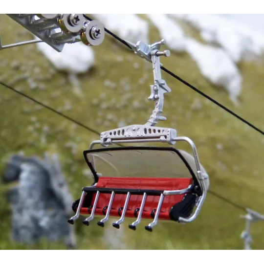 JC82200-Jaegerndorfer 82200 Ski lift, Red chairlift for ski lift