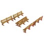 MET-PO502-Metcalfe PO502 Maquette, Bancs d'extérieur