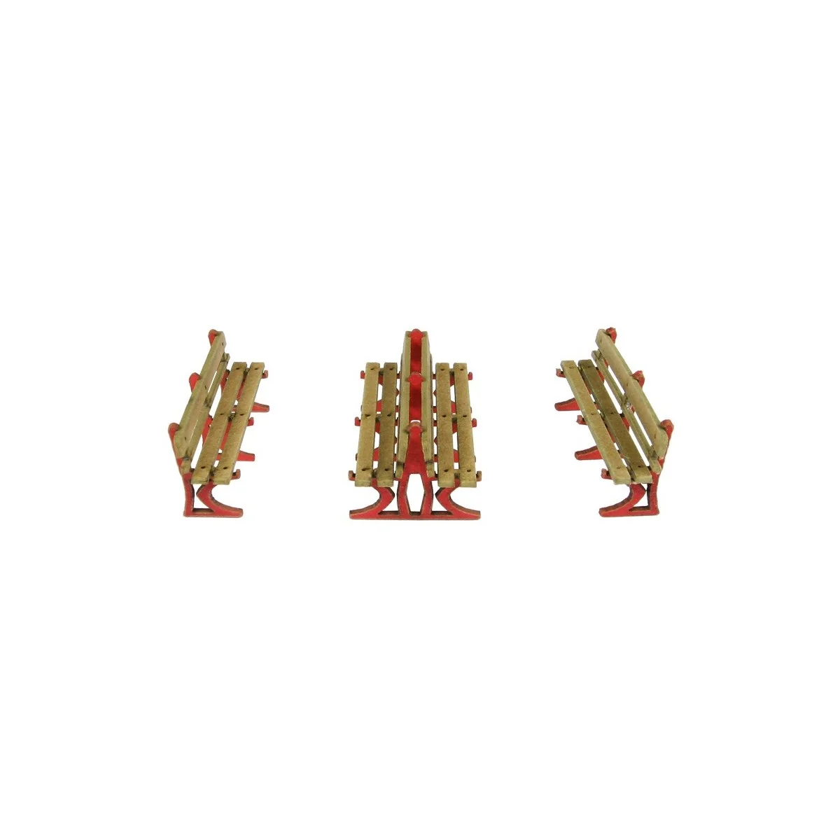 Metcalfe PO502 Maquette, Bancs d'extérieur Metcalfe MET-PO502 - 2 Metcalfe PO502 Maquette, Bancs d'extérieur Metcalfe MET-PO502 - 2