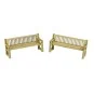 Metcalfe PO503 Maquette, Bancs de parc Metcalfe MET-PO503 - 2 MET-PO503-Metcalfe PO503 Maquette, Bancs de parc