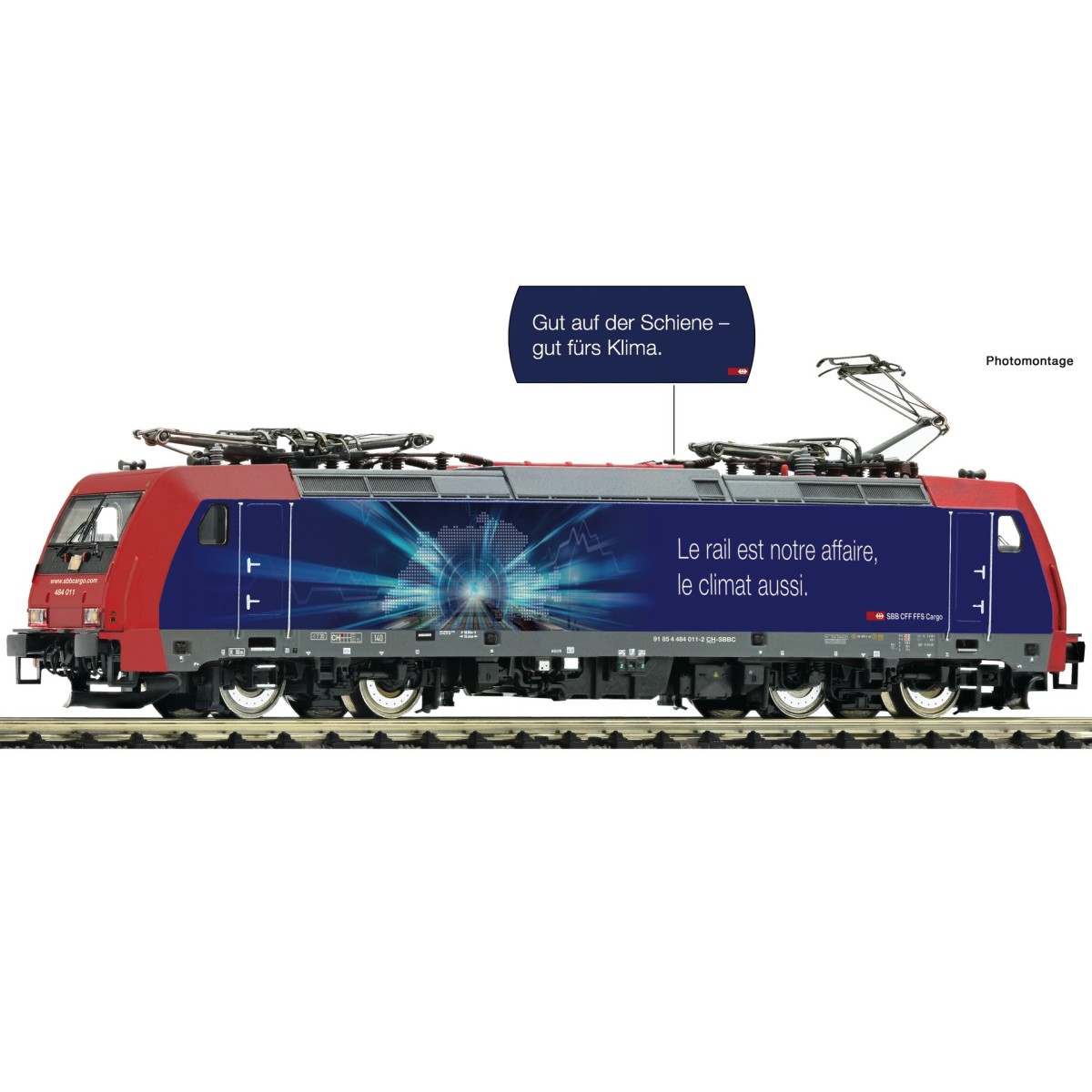 Fleischmann 738881 Electric locomotive 484 011-2, SBB Cargo, N scal...