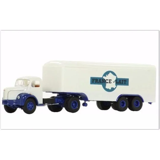 Sai_2559-Sai 2559 Berliet TLR 8 panel van semi-trailer truck, France Lait