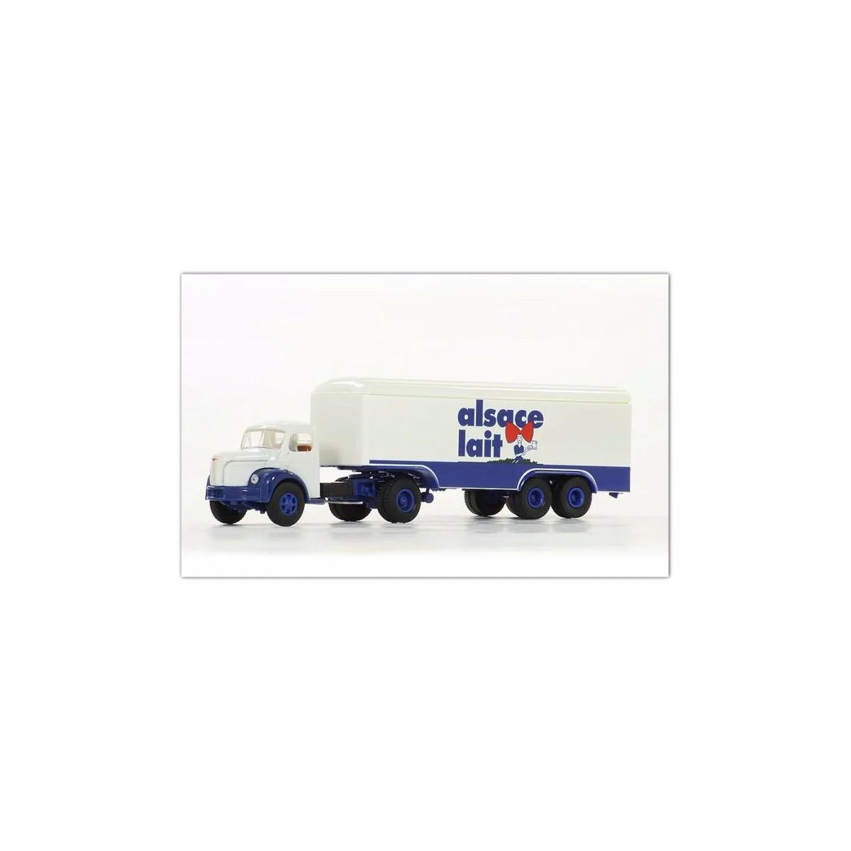 Sai 2556 Berliet TLR 8 panel van semi-trailer truck, Alsace Lait - ...