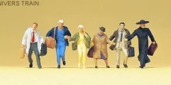 Preiser 14068 figures, travelers in a hurry - Preiser - Preiser_14068