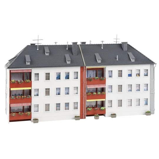 Faller 190084 Model Kit, Promotional Set Residential Complex Faller_190084-Faller 190084 Model Kit, Promotional Set Residential Complex