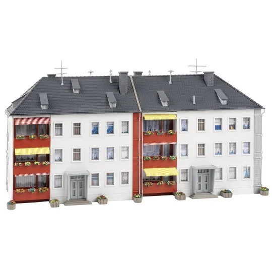 Faller 190084 Model Kit, Promotional Set Residential Complex Faller_190084-Faller 190084 Model Kit, Promotional Set Residential Complex