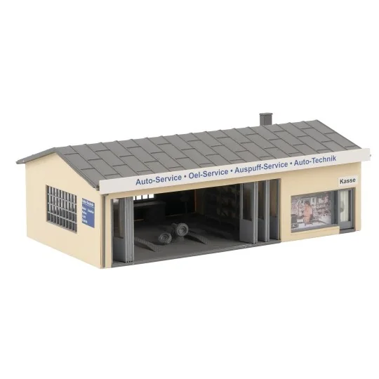 Faller_190086-Maquette, Coffret promotionnel Parc industriel automobile - Faller 190086
