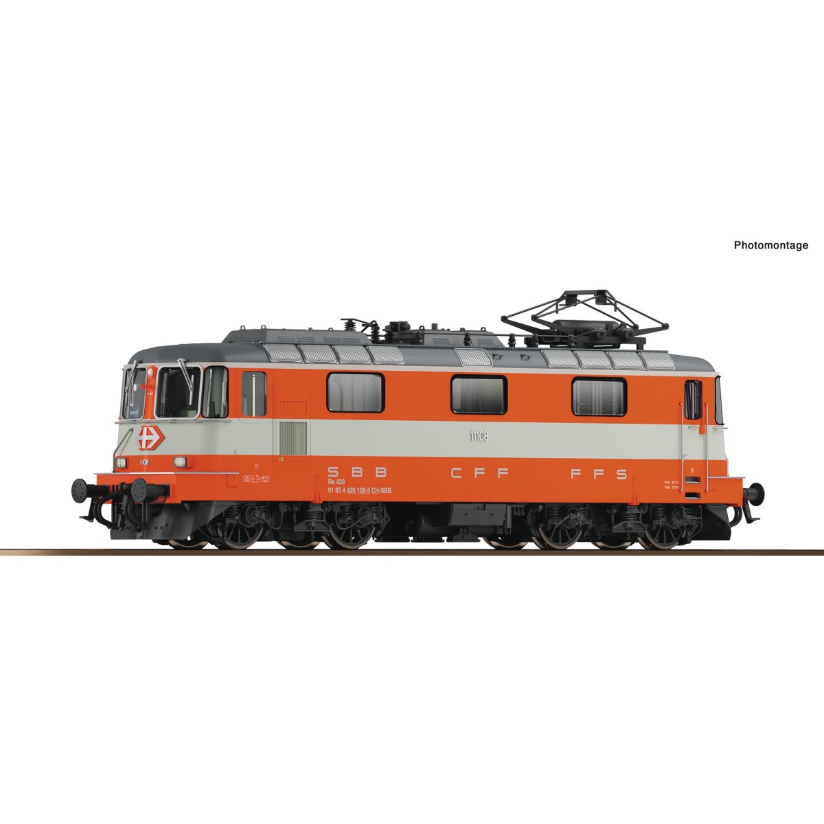 Roco 7510002 Locomotive électrique Re 4/4 II 11108 «Swiss Express», CFF, digitale sonore Roco Roco_7510002 - 4